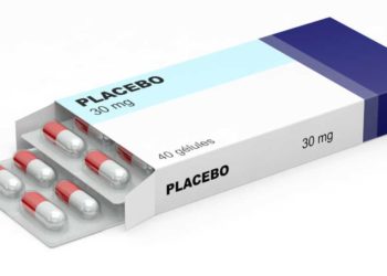 Tablettenpackung mit PLACEBO-Aufdruck