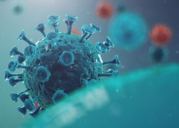 §D-Illustration des Coronavirus