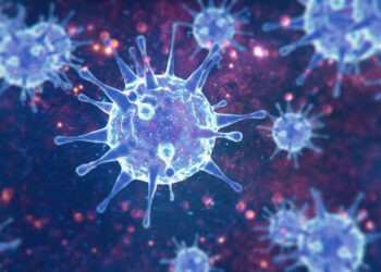 3D-Illustration des Coronavirus