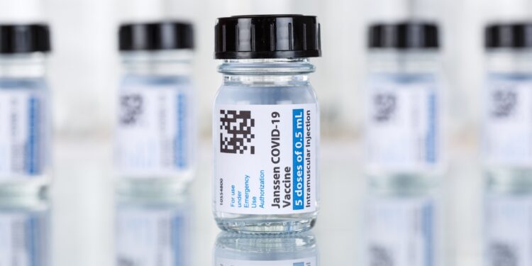 Ein Foto des Einmal-Impfstoffs gegen COVID-19 des Herstellers Johnson & Johnson.