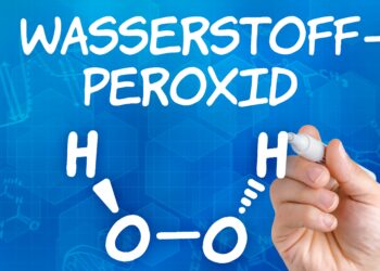 Chemische Strukturformel von Wasserstoffperoxid