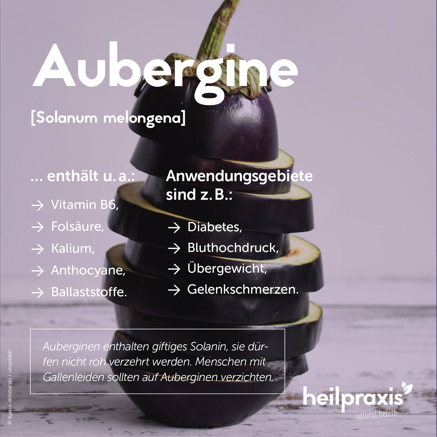 Aubergine – Inhaltsstoffe, Wirkung Und Anwendung – Heilpraxis