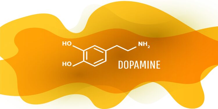 Chemische Formel für Dopamin